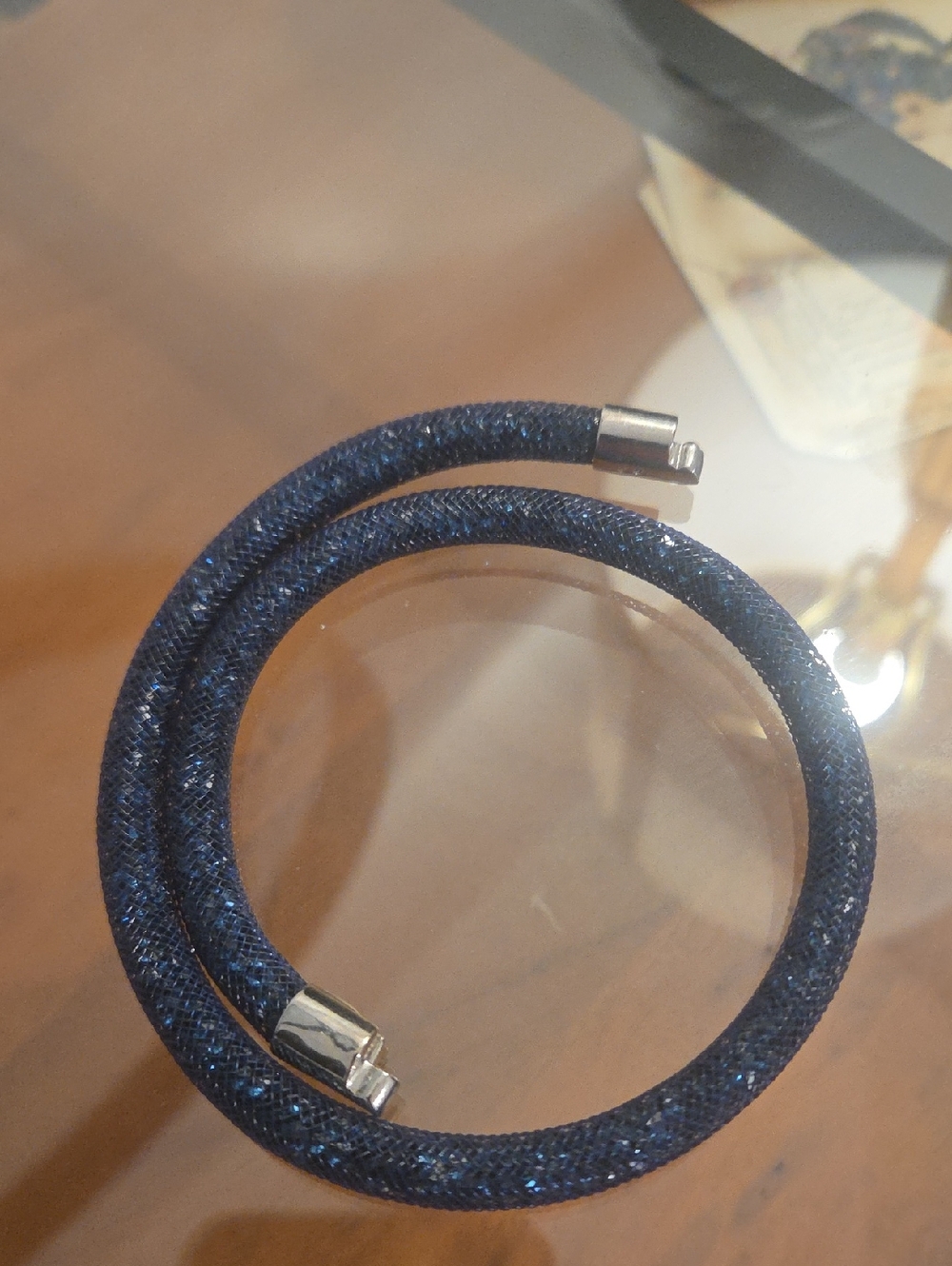 Swarovski Blue Crystal Choker Necklace Magne